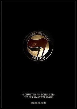 Filmplakat des Films Antifa - Schulter an Schulter, wo der Staat versagte