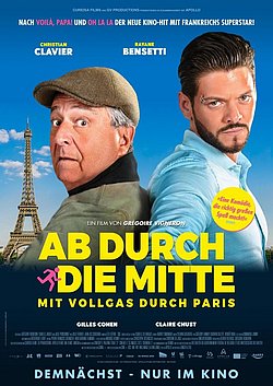 Filmplakat des Films Ab durch die Mitte - Mit Vollgas durch Paris